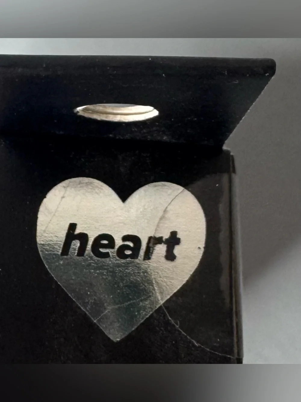 Lottie London Jumbo heart Harley Quinn heart Stamp & Eyeliner duo ultra Black